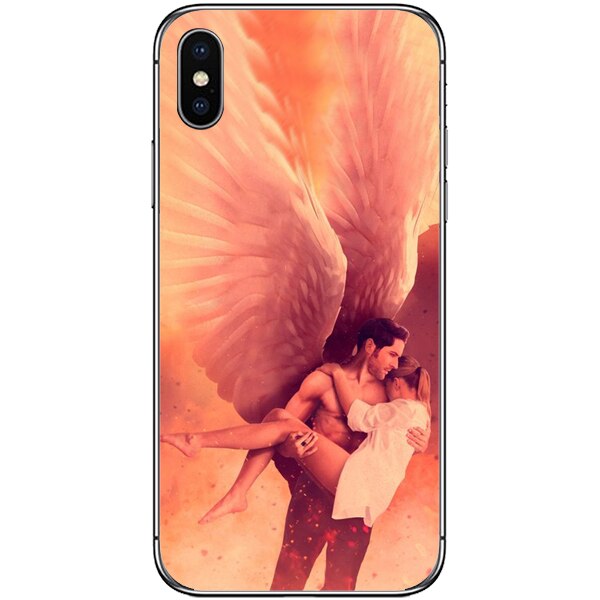 Husa din Silicon, Lucifer Your savior pentru iPhone X, Multicolor