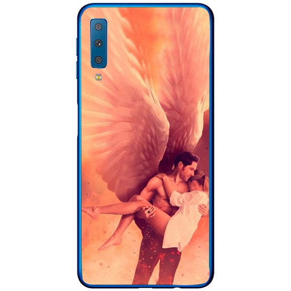 Husa din Silicon, Lucifer Your savior pentru Samsung Galaxy A7 (2018), Multicolor