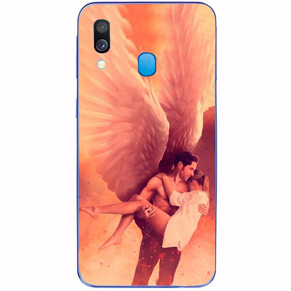 Husa din Silicon, Lucifer Your savior pentru Samsung Galaxy A40, Multicolor