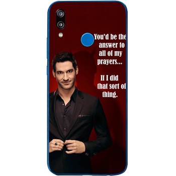 Husa din Silicon, Lucifer The answer pentru Huawei P20 Lite, Multicolor Husa din Silicon, Lucifer The answer pentru Huawei P20 Lite, Multicolor