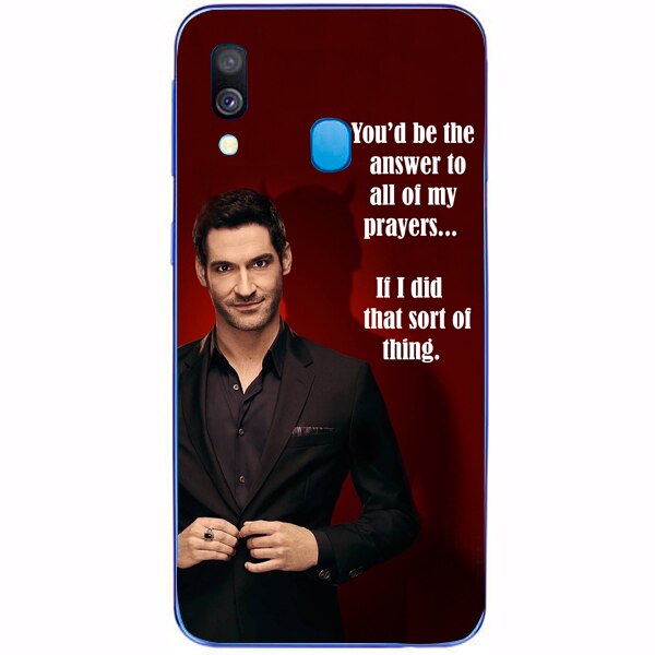 Husa din Silicon, Lucifer The answer pentru Samsung Galaxy A40, Multicolor