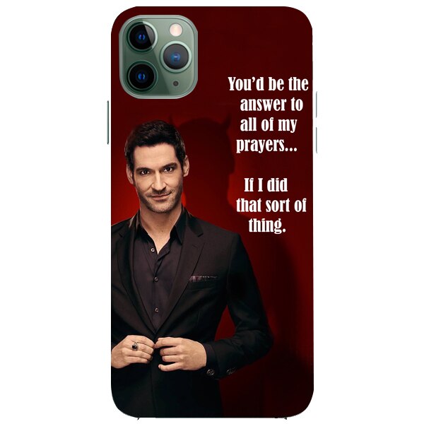 Husa din Silicon, Lucifer The answer pentru iPhone 11 Pro Max, Multicolor