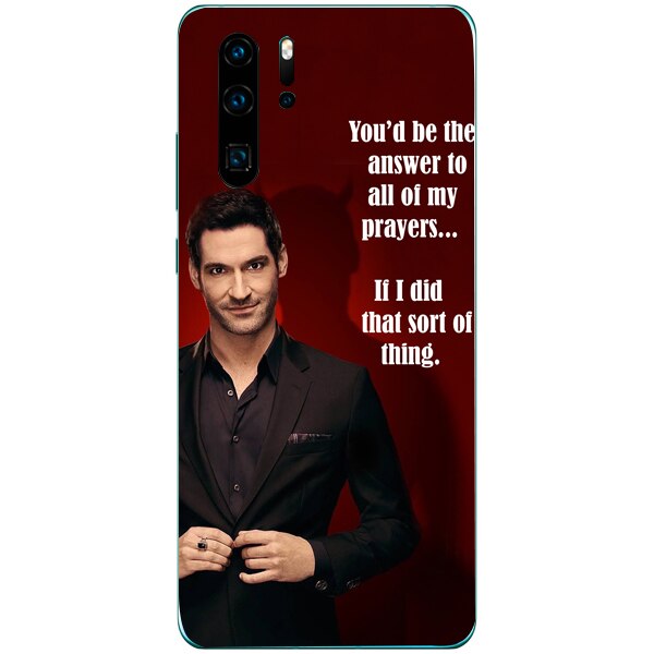 Husa din Silicon, Lucifer The answer pentru Huawei P30 Pro, Multicolor