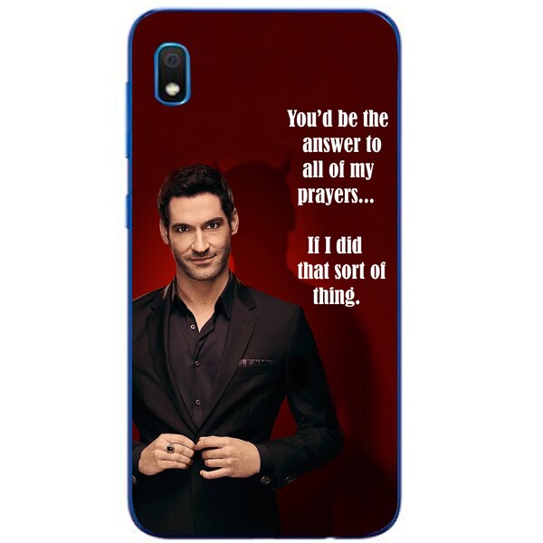 Husa din Silicon, Lucifer The answer pentru Samsung Galaxy A10, Multicolor