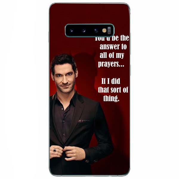 Husa din Silicon, Lucifer The answer pentru Samsung Galaxy S10 Plus, Multicolor