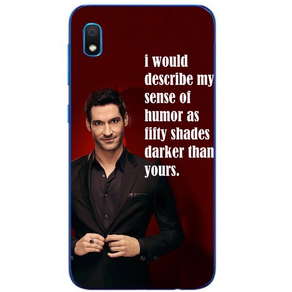 Husa din Silicon, Lucifer Sense of humor pentru Samsung Galaxy A10, Multicolor
