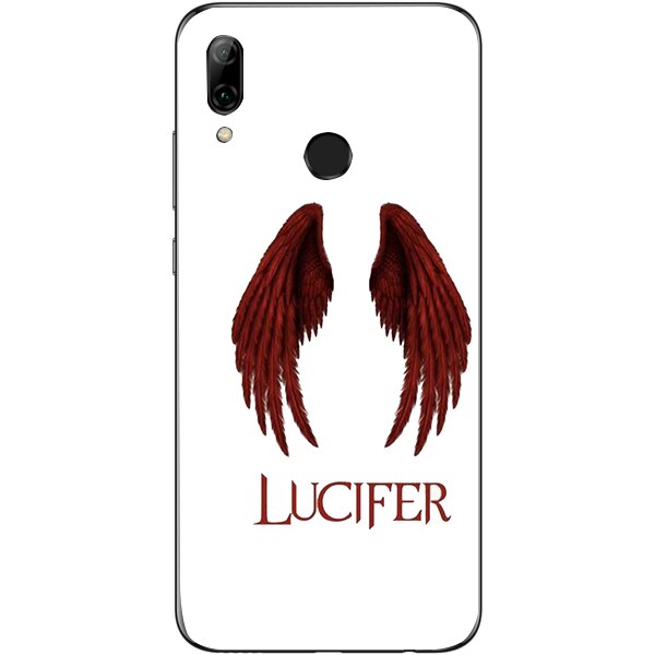 Husa din Silicon, Lucifer Red wings pentru Huawei P30 Lite, Multicolor
