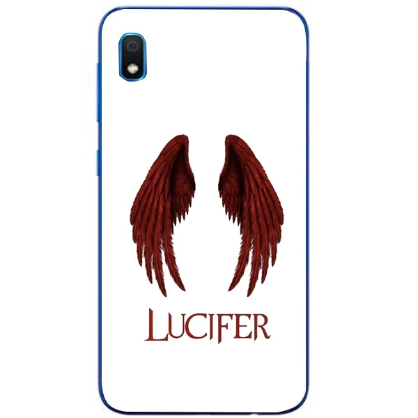 Husa din Silicon, Lucifer Red wings pentru Samsung Galaxy A10, Multicolor