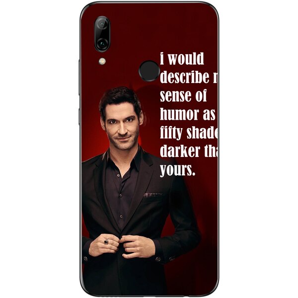 Husa din Silicon, Lucifer Sense of humor pentru Huawei P Smart (2019), Multicolor