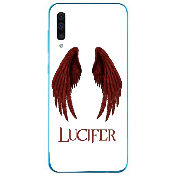 Husa din Silicon, Lucifer Red wings pentru Samsung Galaxy A50, Multicolor