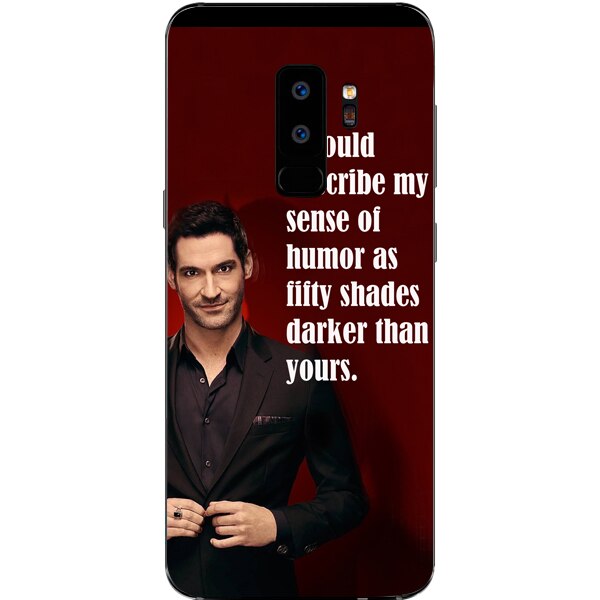 Husa din Silicon, Lucifer Sense of humor pentru Samsung Galaxy S9 Plus, Multicolor