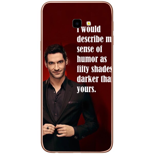 Husa din Silicon, Lucifer Sense of humor pentru Samsung Galaxy J4 Plus, Multicolor