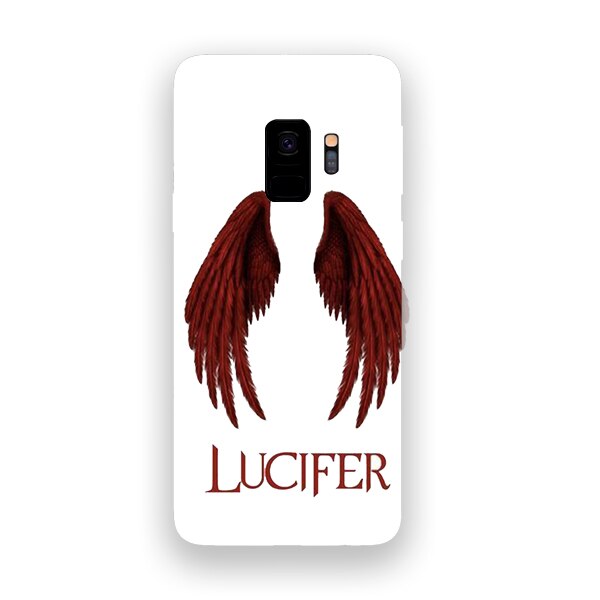 Husa din Silicon, Lucifer Red wings pentru Samsung Galaxy S9, Multicolor