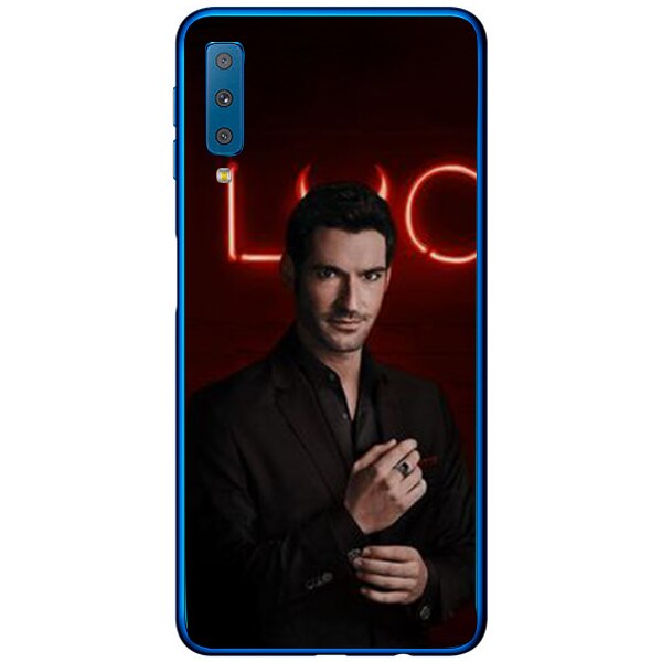 Husa din Silicon, Lucifer Look at me pentru Samsung Galaxy A7 (2018), Multicolor