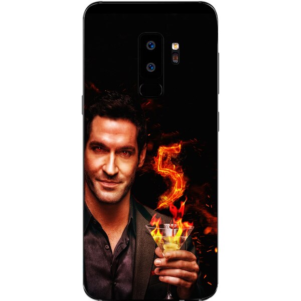 Husa din Silicon, Lucifer Lucky number pentru Samsung Galaxy S9 Plus, Multicolor