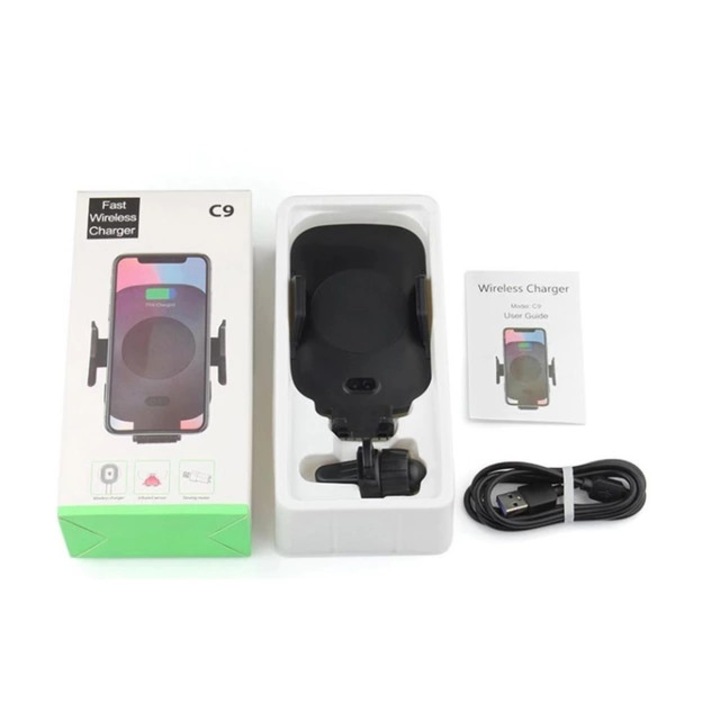 Magnetic Dokkoló, Wifi autós töltő, Gyors töltés, Univerzális, Okos eszköz