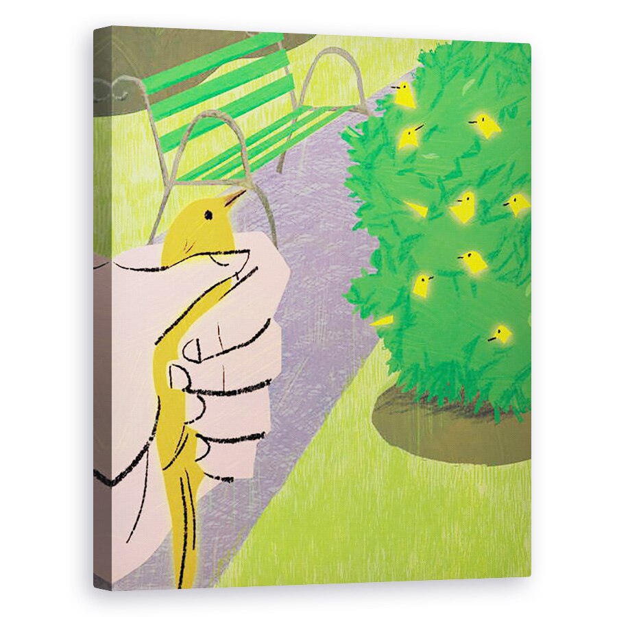 Tablou canvas - A.Richard Allen - O pasare in mana..., 2016, 60 x 75 cm