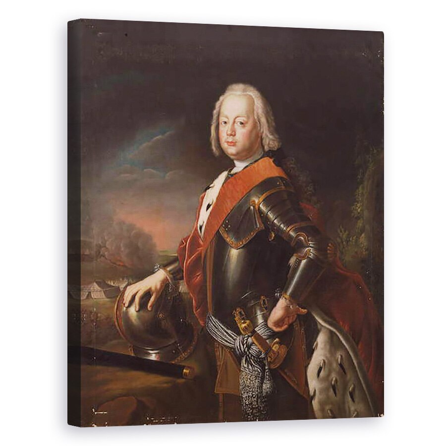 Tablou canvas - Antoine Pesne - Portretul lui Christian August, Print De Anhalt-Zerbst, 60 x 75 cm