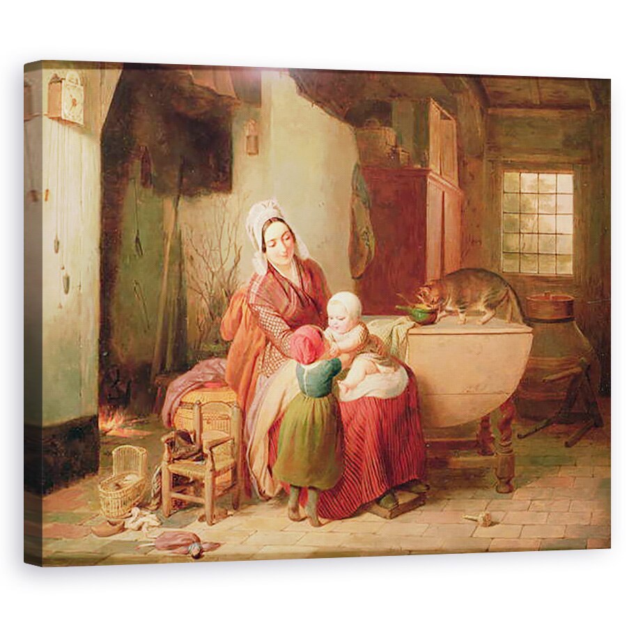 Tablou canvas - Antoine de Bruycker - Mama Fericita, 60 x 75 cm