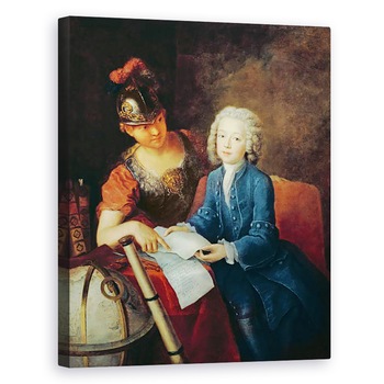 Tablou canvas - Antoine Pesne - Jean-Philippe Baratier 1721-40 Prezentat Minervei, 60 x 75 cm Tablou canvas - Antoine Pesne - Jean-Philippe Baratier 1721-40 Prezentat Minervei, 60 x 75 cm