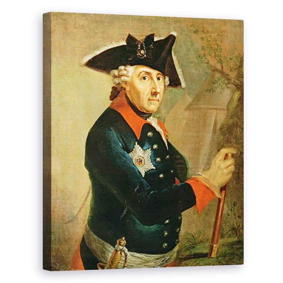 Tablou canvas - Anton Graff - Frederic al II-lea cel Mare al Prusiei, 60 x 75 cm