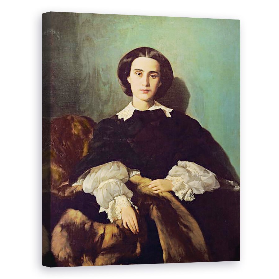 Tablou canvas - Antonio Puccinelli - Portretul Contesei G. Tempestini, 60 x 75 cm