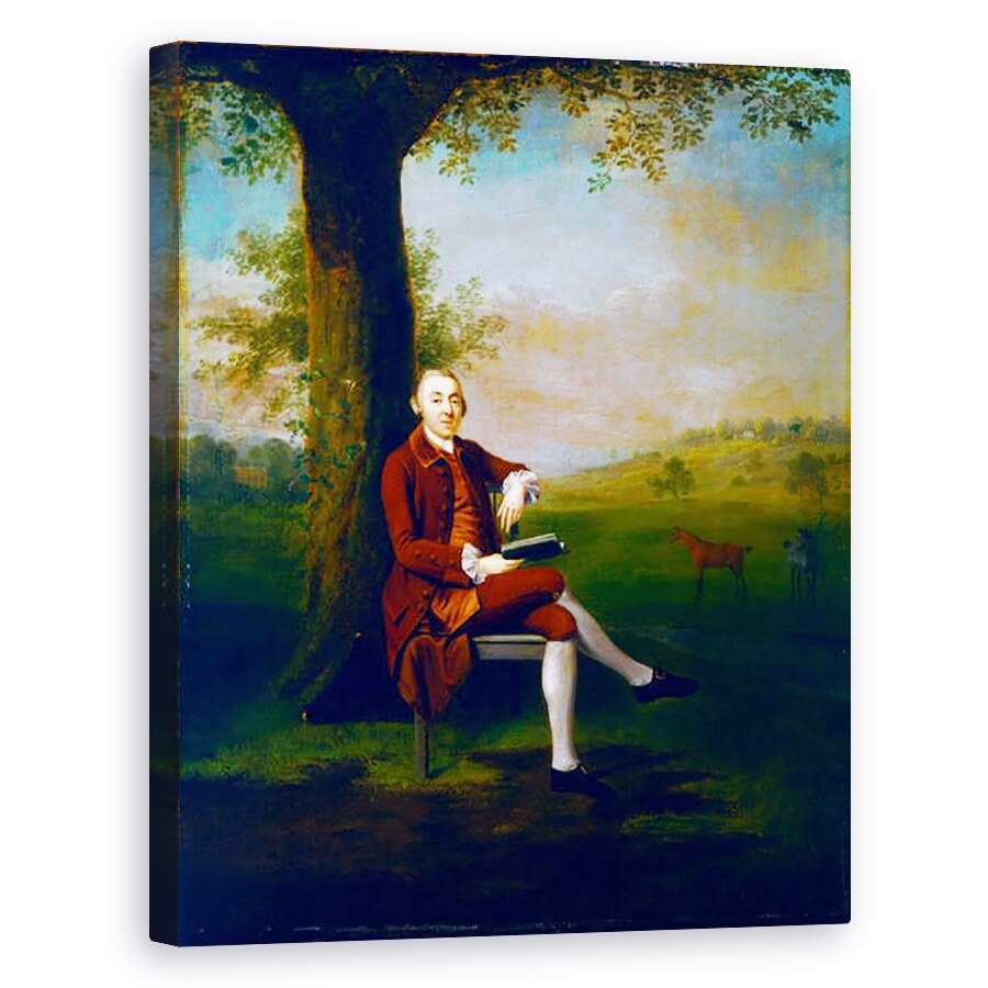 Tablou canvas - Arthur Devis - Posibil portret al lui John Trevor, al 3-lea baron Trevor de dealul St. Anne, Surrey si Trevalyn Hall, Denbighshire, 60 x 75 cm