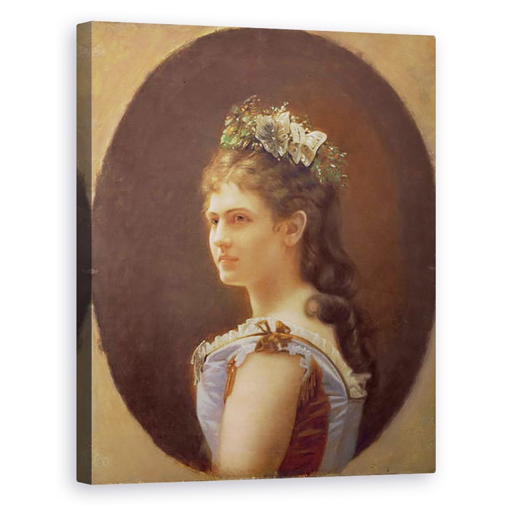 Картина на платно - Анонимен - Катарина Шрат, любовница на император Франц Йосиф Австрийски, 80 x 100 cm
