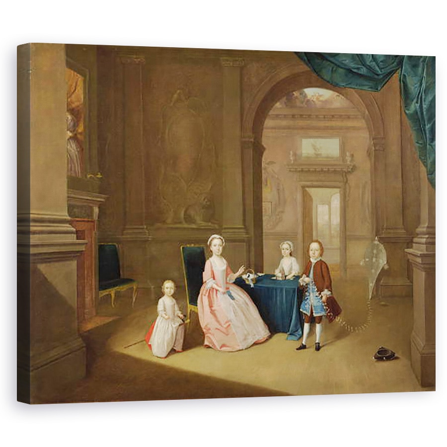 Tablou canvas - Arthur Devis - Portretul lui Un Grup De Copii, 60 x 75 cm