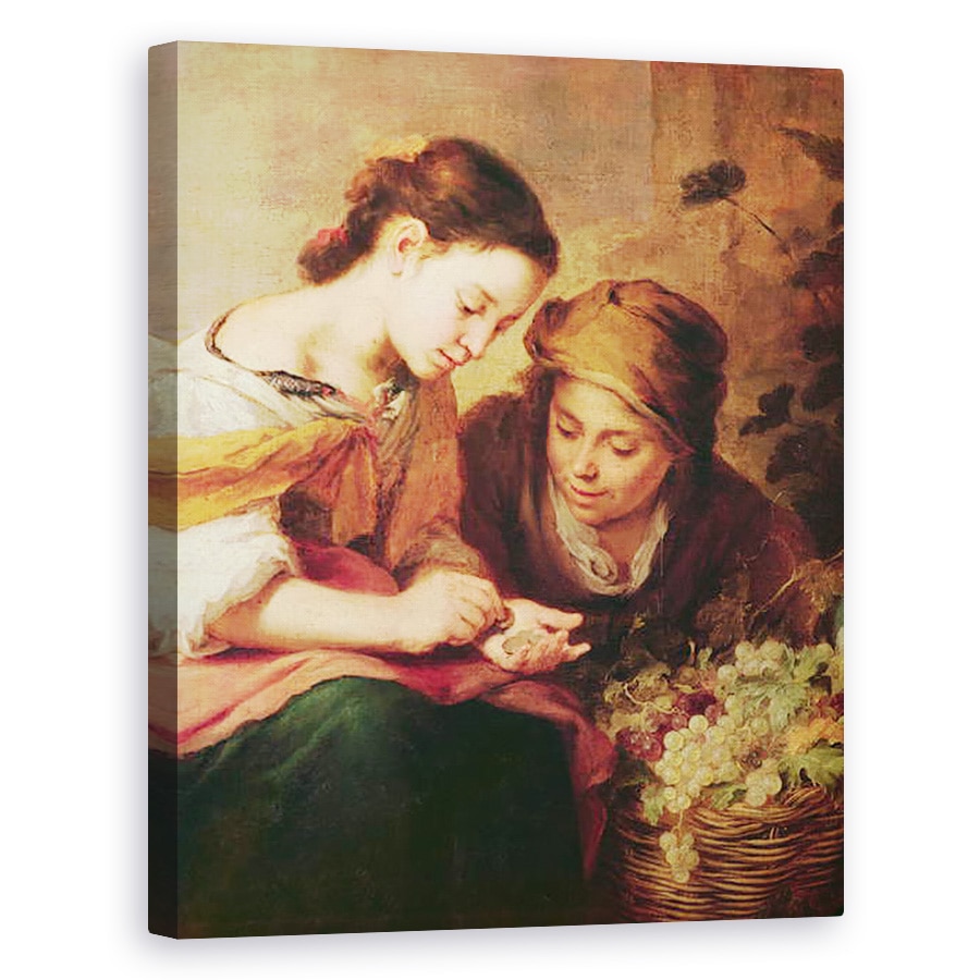 Tablou canvas - Bartolome Esteban Murillo - Detaliu al micului vanzator de fructe, 60 x 75 cm