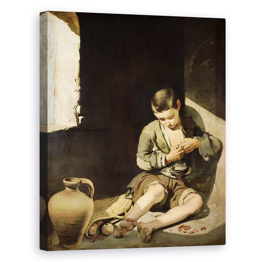 Tablou canvas - Bartolome Esteban Murillo - Tanarul cersetor, 60 x 75 cm
