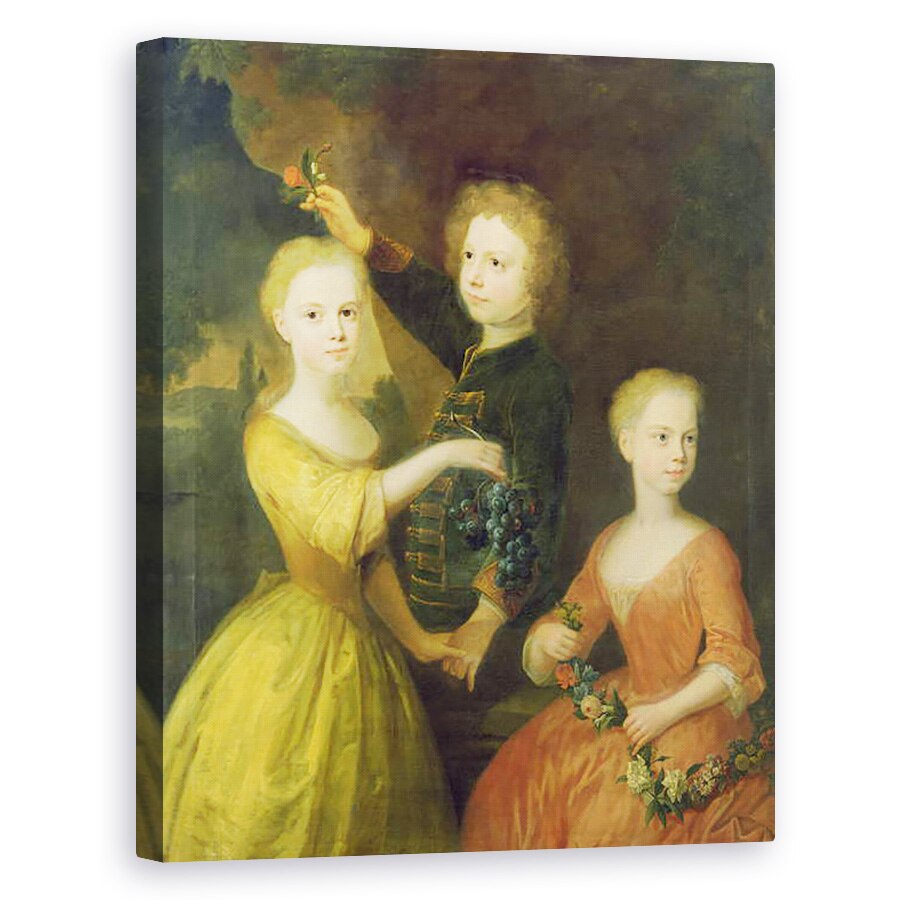 Tablou canvas - Balthasar Denner - Copiii consilierului Barthold Heinrich Brockes 1680-1747 I, 60 x 75 cm