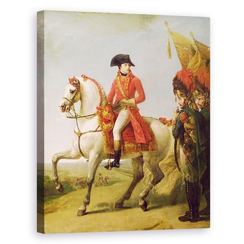Tablou canvas - Baron Antoine Jean Gros - Napoleon Bonaparte 1769-1821 Primul consul, revizuirea trupelor sale dupa batalia de la Marengo, 60 x 75 cm Tablou canvas - Baron Antoine Jean Gros - Napoleon Bonaparte 1769-1821 Primul consul, revizuirea trupelor sale dupa batalia de la Marengo, 60 x 75 cm