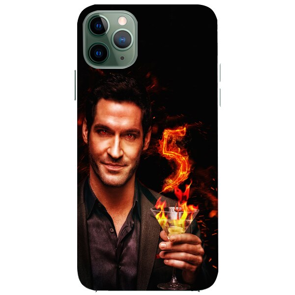 Husa din Silicon, Lucifer Lucky number pentru iPhone 11 Pro Max, Multicolor
