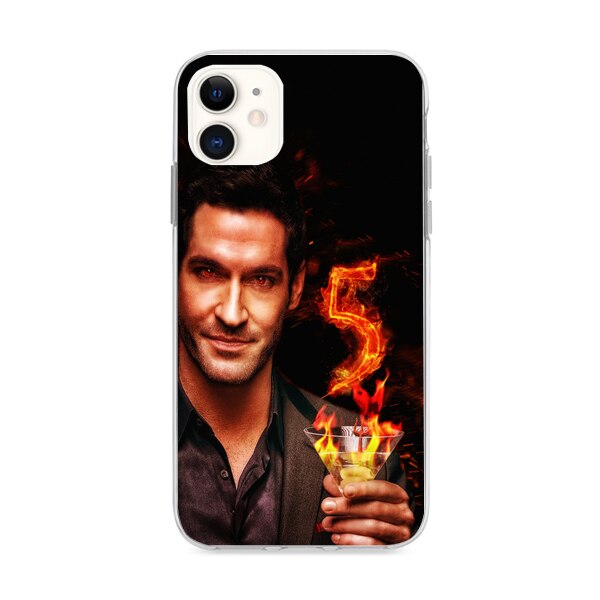 Husa din Silicon, Lucifer Lucky number pentru iPhone 11, Multicolor