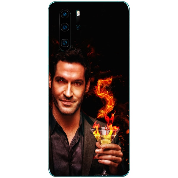 Husa din Silicon, Lucifer Lucky number pentru Huawei P30 Pro, Multicolor