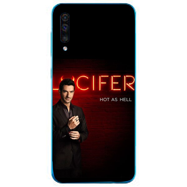 Husa din Silicon, Lucifer Hot As Hell pentru Samsung Galaxy A70, Multicolor