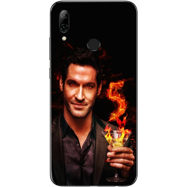 Husa din Silicon, Lucifer Lucky number pentru Huawei P30 Lite, Multicolor