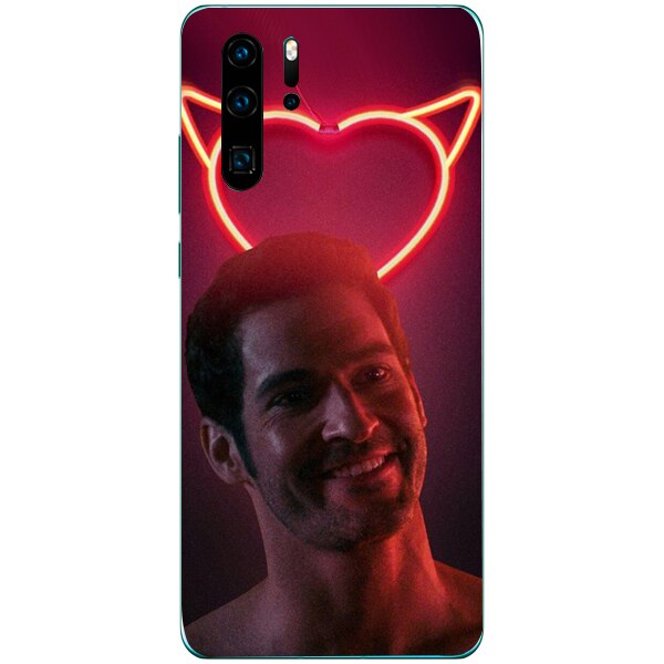 Husa din Silicon, Lucifer Hei darling pentru Huawei P30 Pro, Multicolor