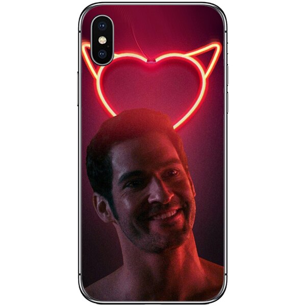 Husa din Silicon, Lucifer Hei darling pentru iPhone XS Max, Multicolor