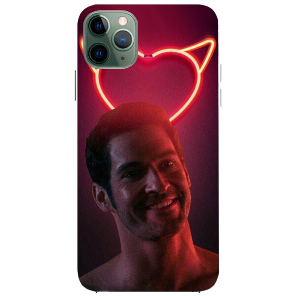 Husa din Silicon, Lucifer Hei darling pentru iPhone 11 Pro Max, Multicolor