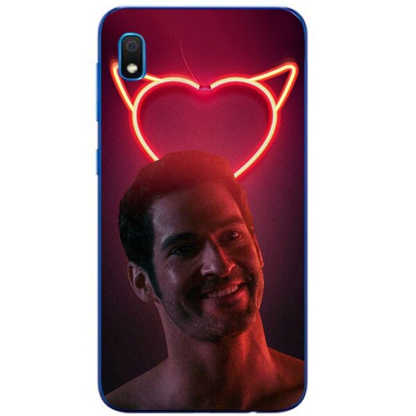 Husa din Silicon, Lucifer Hei darling pentru Samsung Galaxy A10, Multicolor