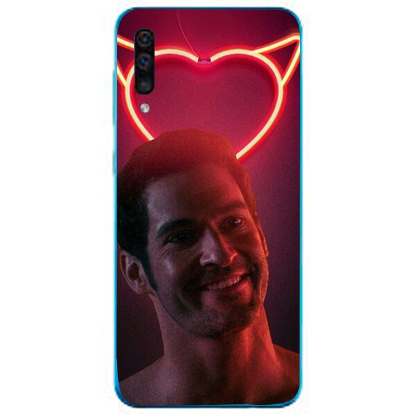 Husa din Silicon, Lucifer Hei darling pentru Samsung Galaxy A70, Multicolor