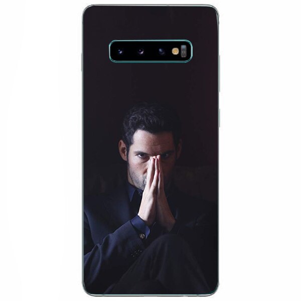 Husa din Silicon, Lucifer Just thinking pentru Samsung Galaxy S10, Multicolor