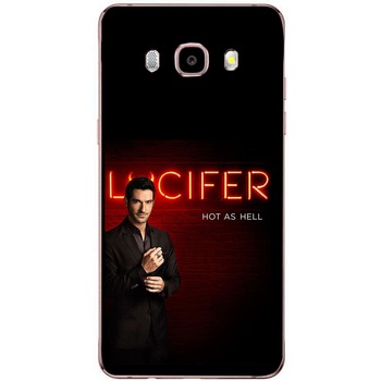 Husa din Silicon, Lucifer Hot As Hell pentru Samsung Galaxy J5 (2016), Multicolor Husa din Silicon, Lucifer Hot As Hell pentru Samsung Galaxy J5 (2016), Multicolor