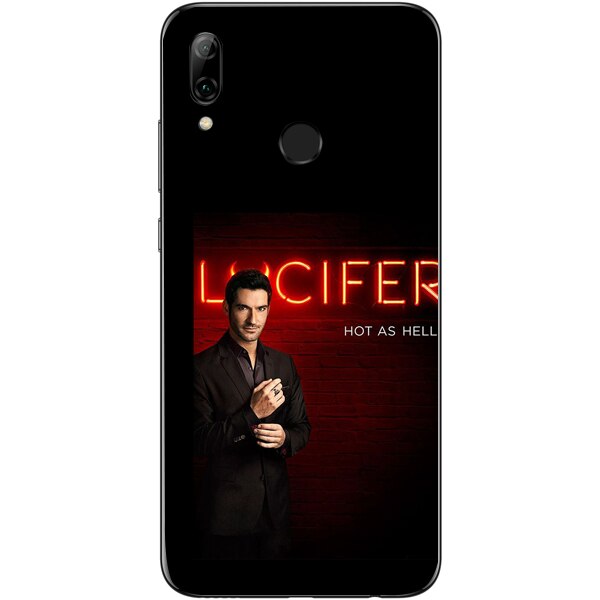 Husa din Silicon, Lucifer Hot As Hell pentru Huawei P30 Lite, Multicolor