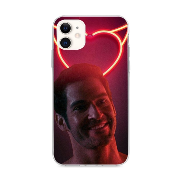 Husa din Silicon, Lucifer Hei darling pentru iPhone 11, Multicolor