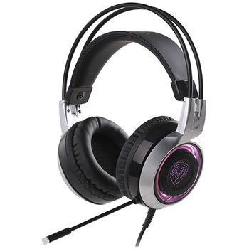 Casti gaming Somic G951, functie de vibratii, microfon omnidirectional, iluminare cu efect breathing, USB, Negru/Gri Casti gaming Somic G951, functie de vibratii, microfon omnidirectional, iluminare cu efect breathing, USB, Negru/Gri