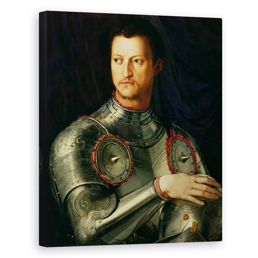 Tablou canvas - Agnolo di Cosimo Bronzino - Portretul lui Cosimo I 1519-74 de Medici, 60 x 75 cm