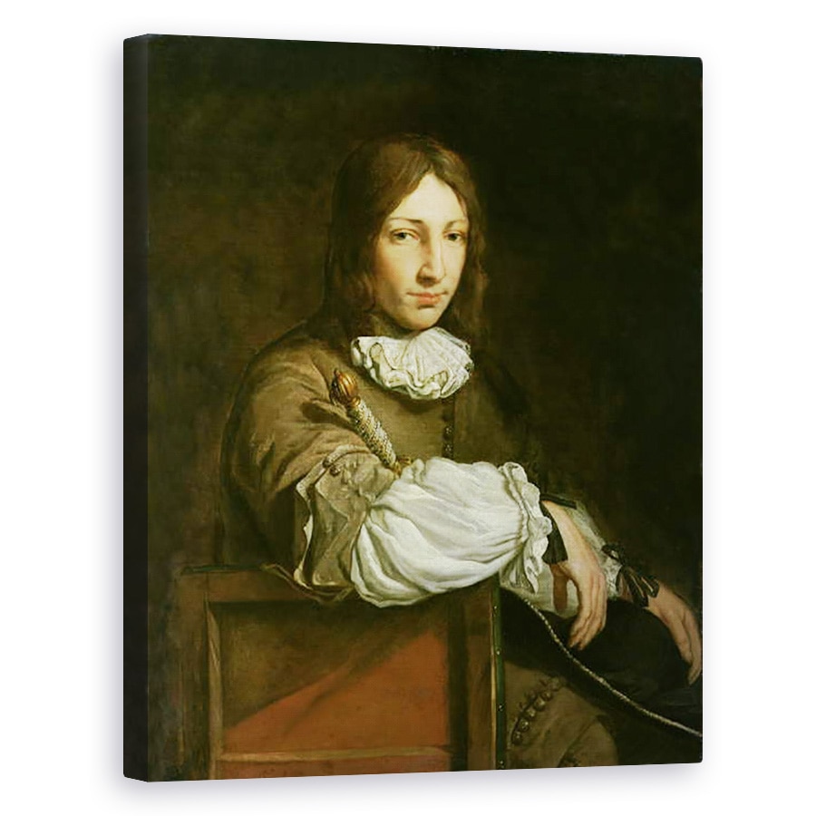 Tablou canvas - Abraham Lamberts Jacobsz van den Tempel - Portretul lui Un Tanar, 60 x 75 cm